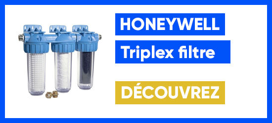 Filtre Triplex avec préfiltre lavable, filtre fin et filtre au
