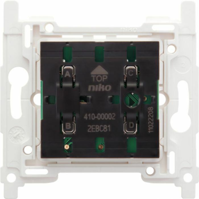 Niko Socle interrupteur sans fil 4 boutons de commande 41000002