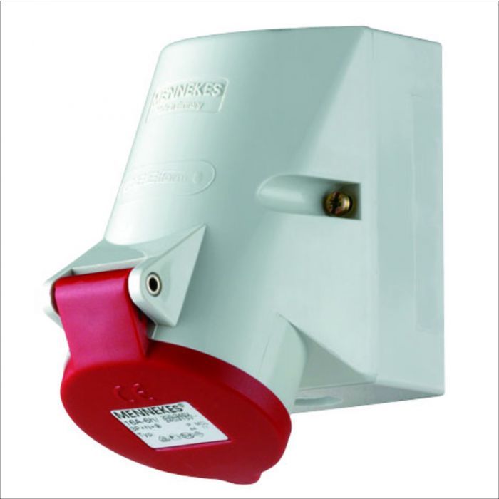 Mennekes Stopcontact 16A 400V rood - M1724 | Solyd