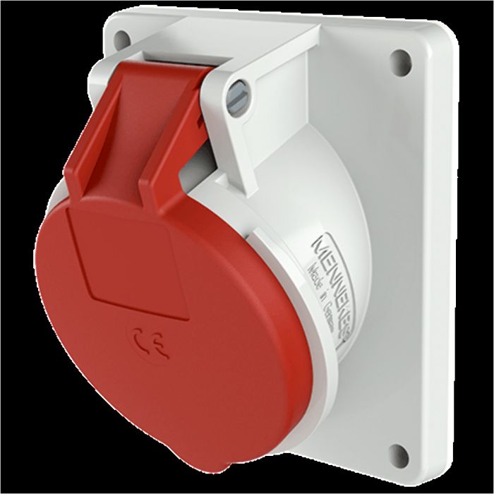 toezicht houden op Op tijd vermomming Mennekes - Stopcontact inbouw 32A 5P 400V rood IP44 - M1746 | Solyd