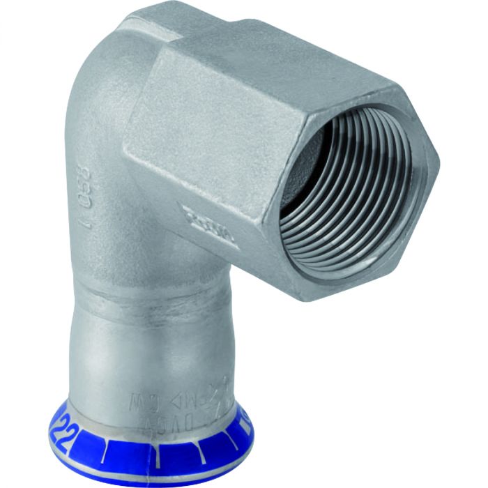 Geberit - Mapress overgangsbocht 90gr F/F 28x1 - RVS | Solyd