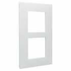 Legrand Valena Next plaque de recouvrement double verticale 57MM blanc/opale - 741108