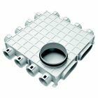Begetube - Collecteur pour conduit d'air rectangulair Profi-Air 12 x dia 63 + 2x ovalduct