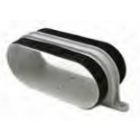 Begetube - Profi-Air dubbele koppeling voor oval duct buis.