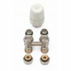 Begetube - Set de raccordement radiateurs 1 avec vanne en H pour alimentation murale - 692000001