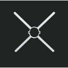 Ubbink - renolux HRtop afstandhouder vr buis 80mm pp120 transparant (1 doos = 6st)