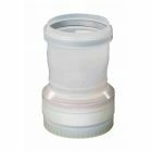 Ubbink - Renolux HRtop koppelstuk flex/mof pp120 80 mm transparant