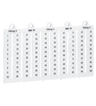Legrand Plaques de repérage pour blocs de jonction Viking 3 pas 6mm chiffres 1 à 50 lecture horizontale blanc - 039519