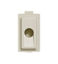 Bticino Sortie de câble encastrée Magic 1 module ouverture 9,5 mm blanc IP20 thermoplastique - 5009N