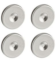 Legrand Soliroc blinddoppen set 4 stuks rond metaal Ø13 mm - 077896