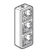 Legrand - Plexo boite apparante 3 mechanismes verticale 2 entrees - 069679