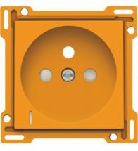 Niko - Centraalplaat Stopcontact 2P+A+V + Led Oranje - 198-66607