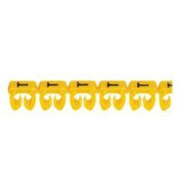 Legrand Repères de câble CAB 3 lettre L jaune 4-6 mm² lot 15 barrettes - 038371
