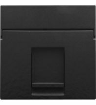 Niko - Centraalplaat data 1XRJ piano black coated - 200-65100