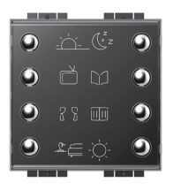 Bticino - Panneau de controle 8 boutons Livinglight - Ln4652