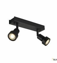 SLV - Plafond opbouw ric 230V 2X50W GU10 zwart puri 2 - 147370