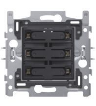 Niko - Socle sextuple bouton poussoir libre de potentiel 24V no led - 170-60160