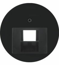 Berker - Piece centrale pour Datastopc 1-Fold Noir - 14072045