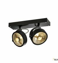 Slv - Plafondverlichting Opbouw Ric Gu10 Max 2X75W Mat Zwart - 1000703