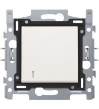 Niko - Bouton poussoir no + voyant bornes a connexion white - 101-60008