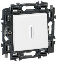 Legrand Valena Next wisselschakelaar verlicht wit met spanklauwen - 741541