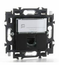 Legrand Valena Next RJ45 UTP CAT6 zwart met spanklauwen - 741770