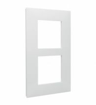Legrand Valena Next plaque de recouvrement double verticale 57MM blanc/opale - 741108