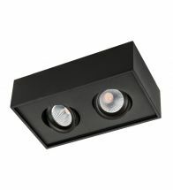 Sg Lighting - Applique/plafonnier Spot Encastrable Cube Lux 2X8W Led Noir 3000K - 902555