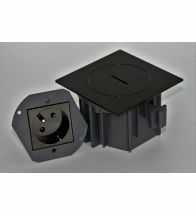 Arpi floor socket FR/BE black stainless steel AR7161318