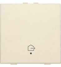 Niko Home Control - Bouton poussoir simple Avec Led Sortie Maison Creme - 100-52901