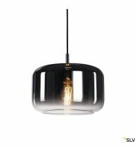 Slv - Plafondverlichting Hanglamp Glas 15W E27 Chroom - 1003006