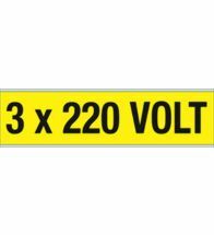 Brady - Voltage markers 3X220V 57X228 1St - Y140809