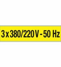 Brady - Voltage markers 3X380/220V 57X228 1St - Y140835