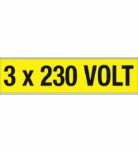 Brady - Voltage markers 3X230V 57X228 1St - Y140880