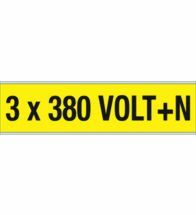 Brady - Voltage markers 3X380V+N 57X228 1St - Y140842