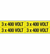 Brady - Voltage markers 3X400V 28X114 4St - Y140885