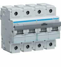 Hager - Disjoncteur 15Ka 4P C 100A 4M - Hmc490