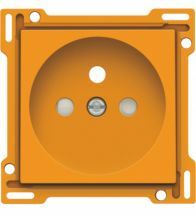 Niko - Centraalplaat Stopcontact 2P+A+V Oranje - 198-66606
