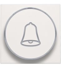 Niko - Set de finition bouton poussoir anneau transparant 'sonnette' white - 101-64007