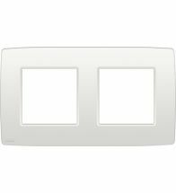 Niko - Afdekplaat tweevoudig horizontaal 71MM white - 101-76800