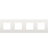 Niko - Plaque de recouvrement quadruple horizontale 71MM white - 120-76400