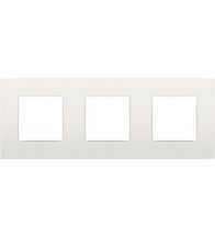 Niko - Afdekplaat drievoudig horizontaal 71MM white - 120-76700