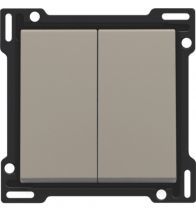 Niko - Centraalplaat 2X 1/2 toets bronze - 123-61505