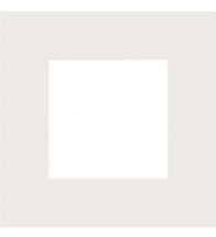 Niko - Plaque de recouvrement simple white steel - 154-76100