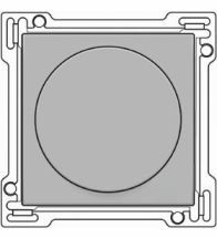 Niko - Plaque centrale pour variateur a cadran rotatif Argent - 103-31000