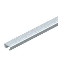 Obo Rail profilé C acier galvanisé à chaud 35x18mm 2000mm sans perforation - 1112228