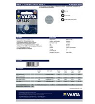 Varta - 'CR1220' 3V - 6220.101.401