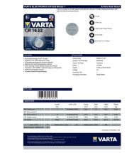Varta - 'CR1632' 3V 140MAH - 6632.101.401
