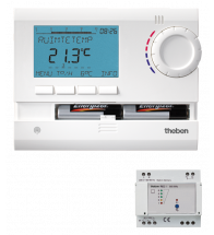 Theben - Thermostat dig 24H/7D s/fil 1ZONE - RAM813 TOP2 HF SET1