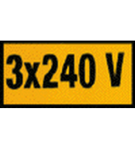 Bpp-Blue-Point - Marqueur Voltage 35X70Mm 3X240 - 3X240V 85K1